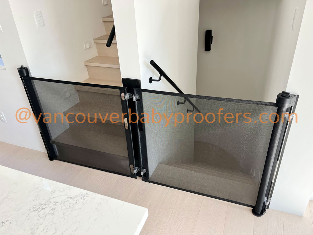 Retractable installation by Vancouver Baby Proofers
