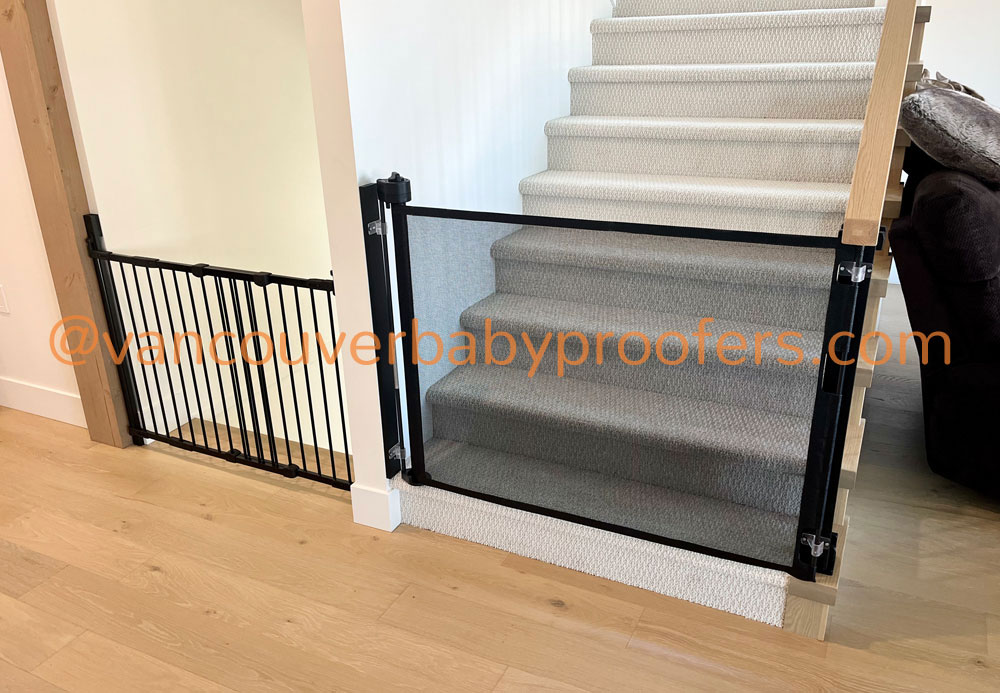 Wrought-iron railings installation by Vancouver Baby Proofers