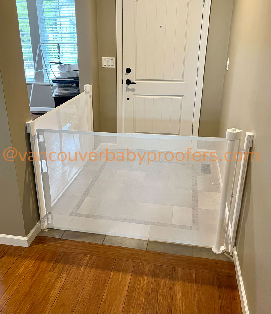 Retractable installation by Vancouver Baby Proofers