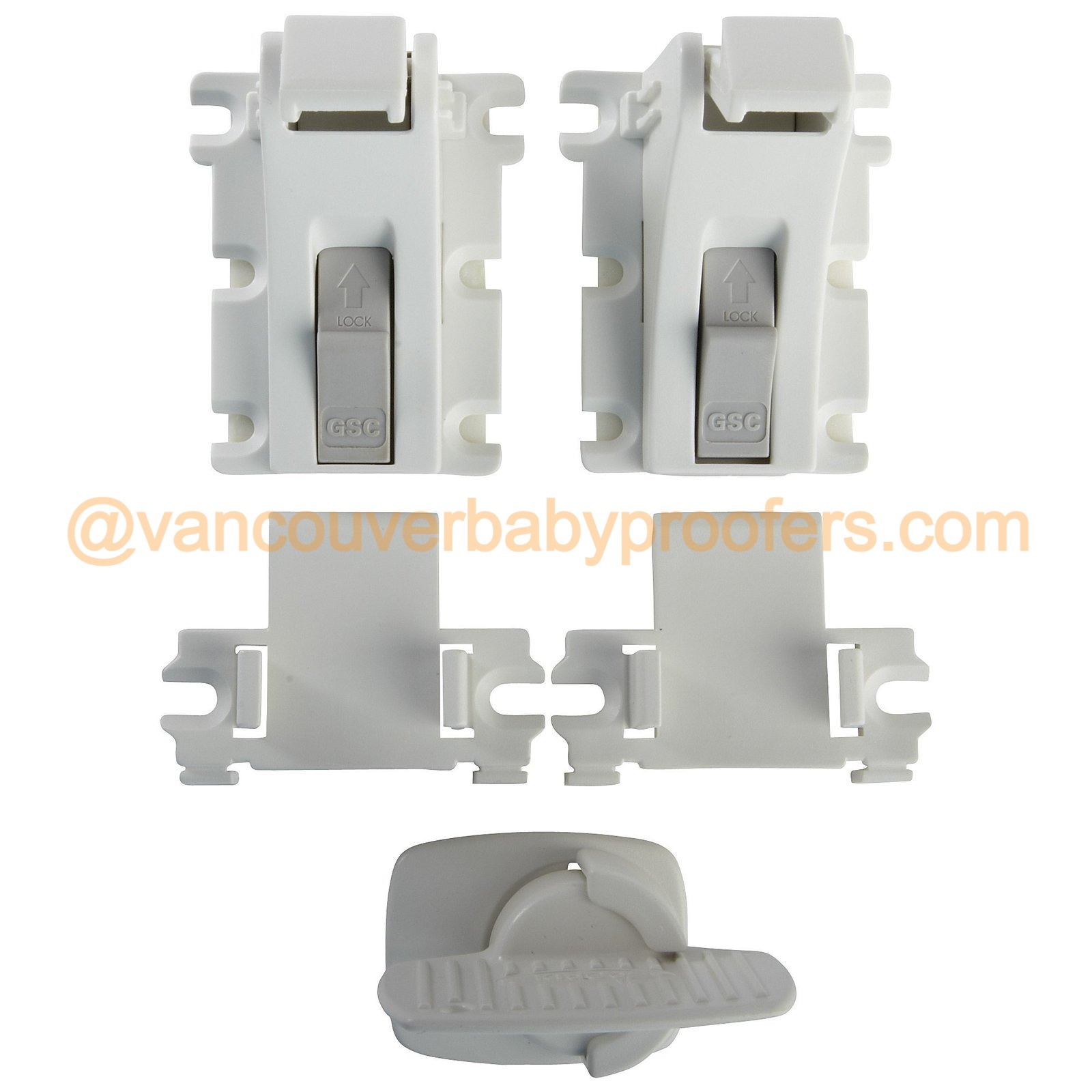 Kidco magnetic safety lock hardware installed by Vancouver Baby Proofers